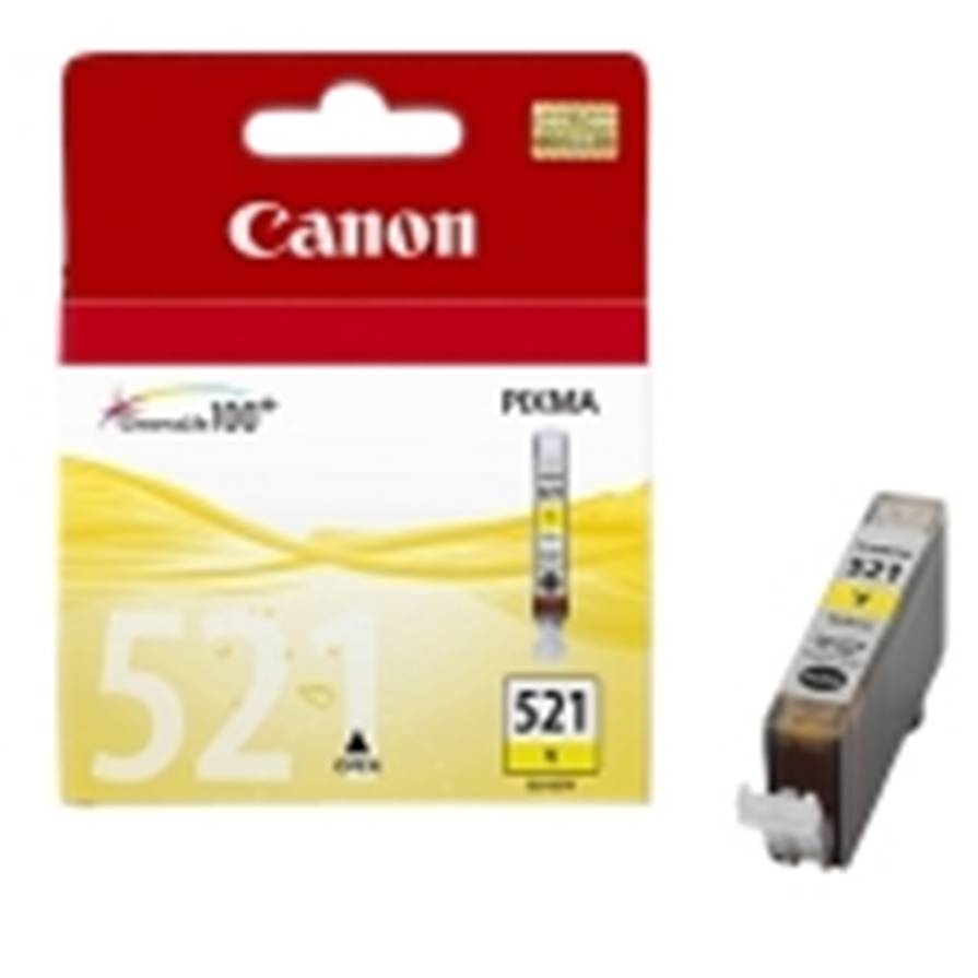 Cartucho tinta canon cli 521 amarillo 9ml pixma 3600 -  4600 -  4700 mp 540 -  550 -  560 -  620 -  630 -  640 -  980 mx860 -  870