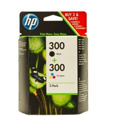 Multipack tinta hp 300 cn637ee negro+tricolor