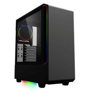 Caja ordenador gaming coolbox deepvision argb atx  sin fuente