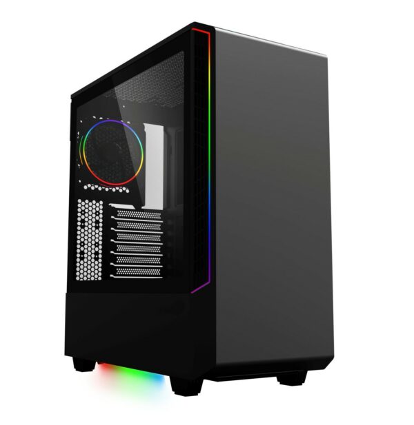 Caja ordenador gaming coolbox deepvision argb atx  sin fuente