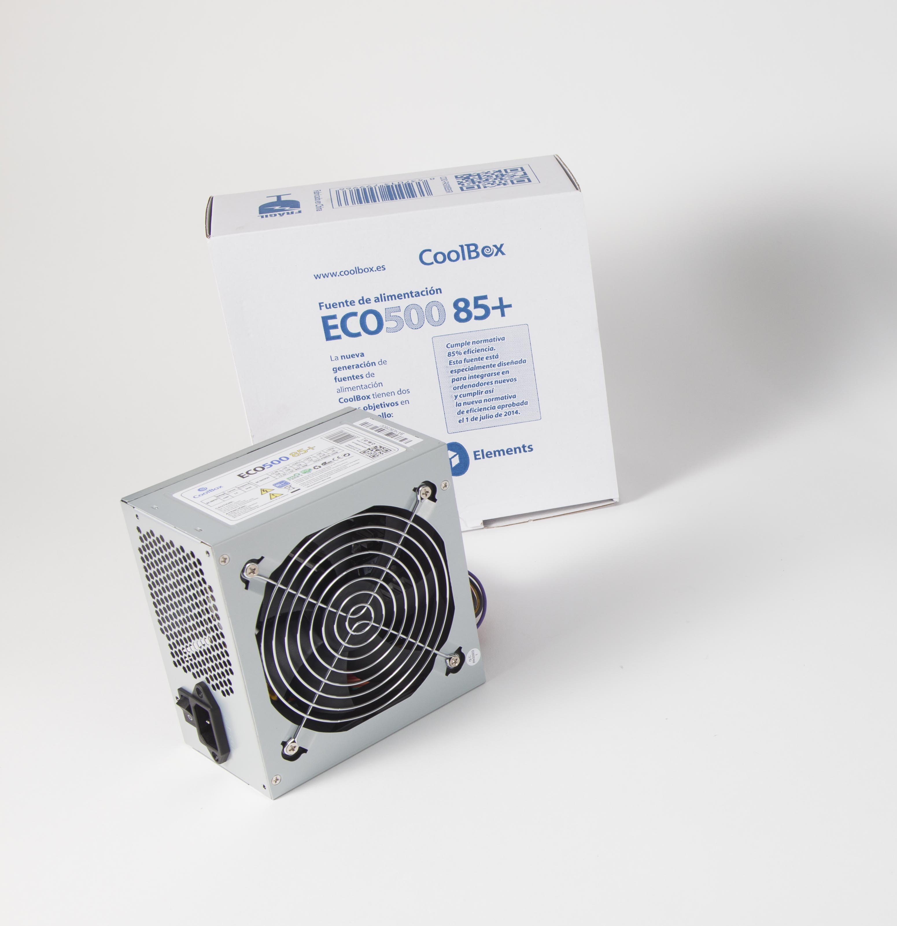 Fuente de alimentacion coolbox atx eco 500 85+