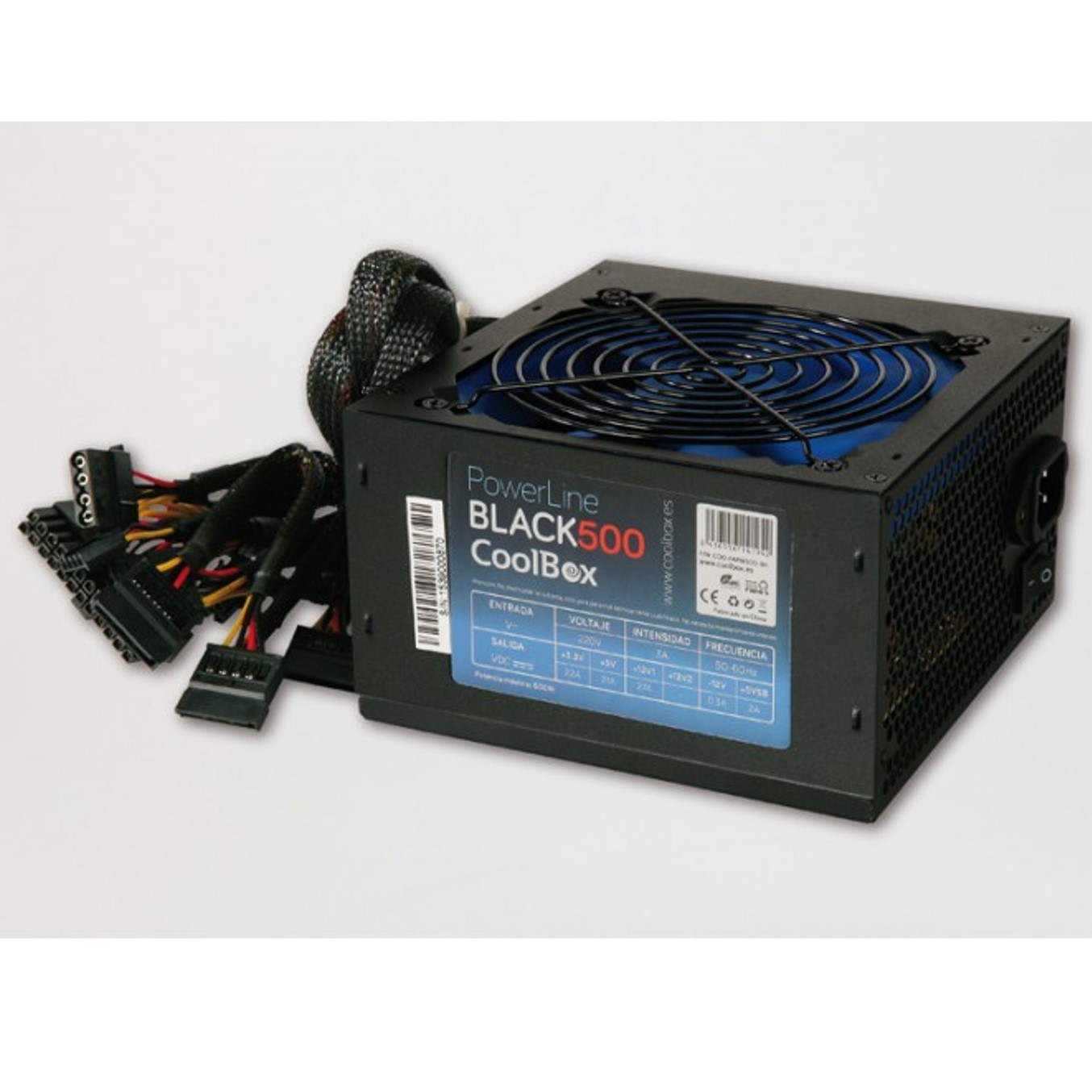 Fuente de alimentacion coolbox powerline black - 500 - 500w