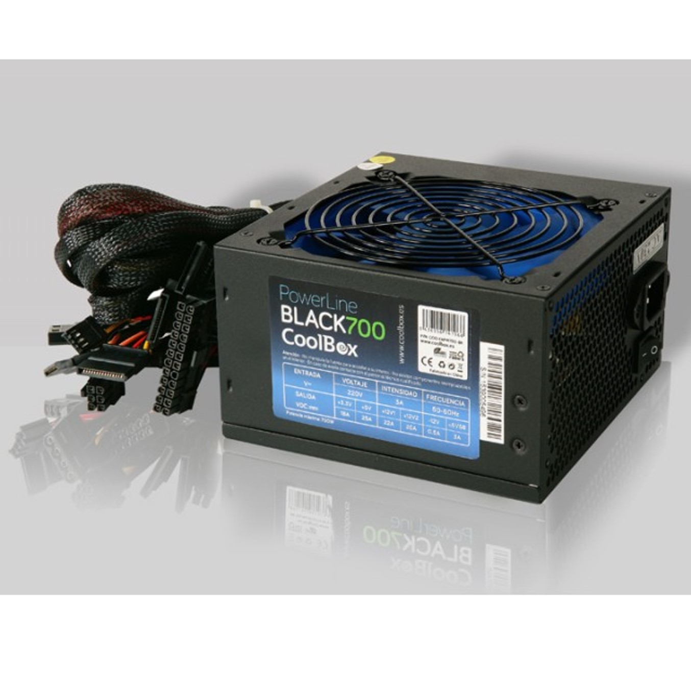 Fuente de alimentacion coolbox powerline black - 700 - 700w