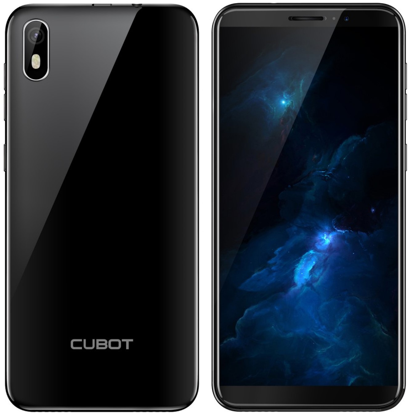 Telefono movil smartphone cubot j5 negro - 5.5pulgadas - 16gb rom - 2gb ram - 8mpx -  5mpx - quad core - dual sim - 3g