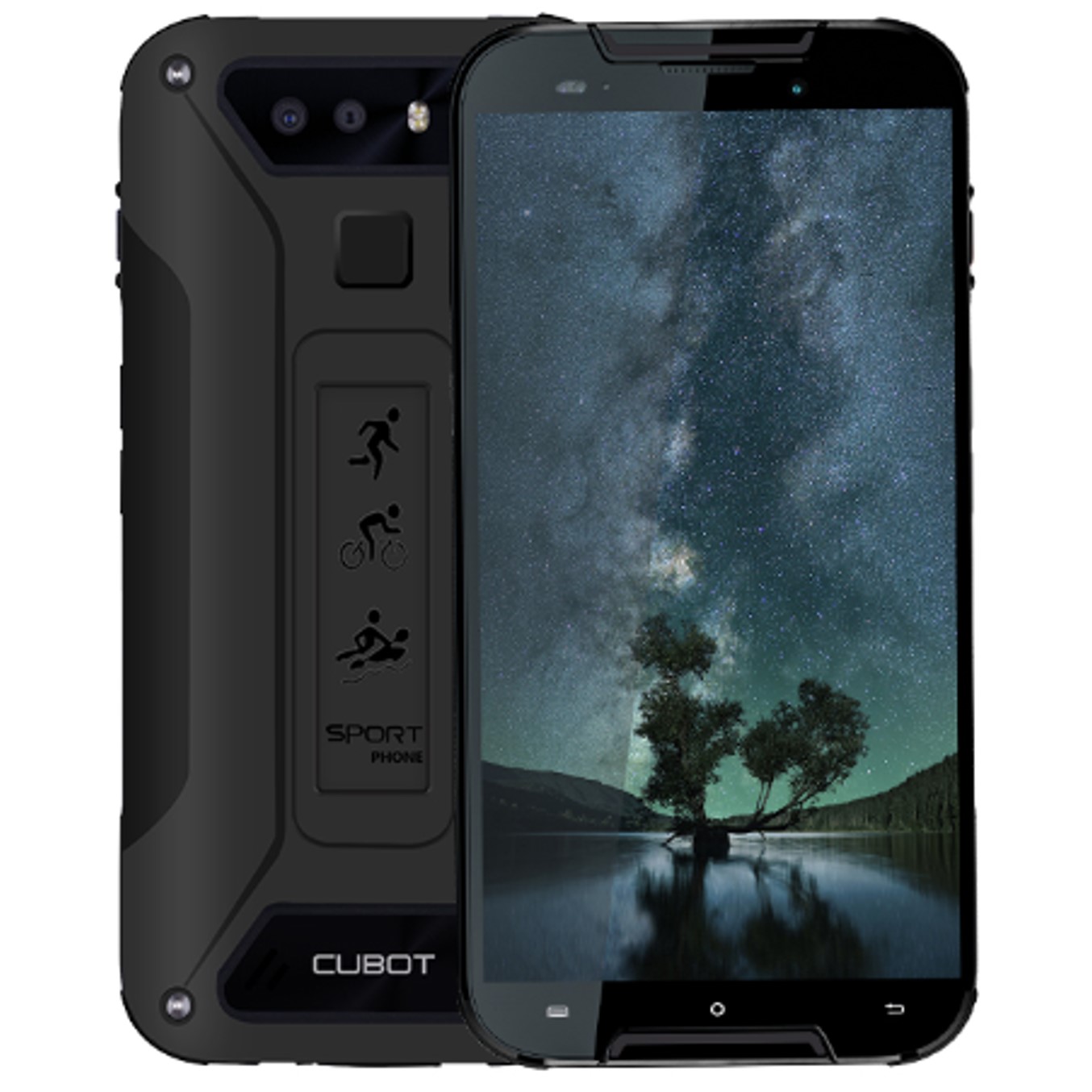 Telefono movil smartphone cubot quest lite negro - 32gb rom - 3gb ram - 13+2mpx -  8mpx - ip68 - ouad core - 4g - lector huella