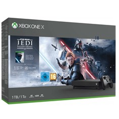 Consola microsoft xbox one x 1tb negro + star wars jedi fallen order