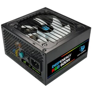 Fuente de alimentacion coolbox deepenergy rgb600 - 600w 80+ bronze gaming rgb