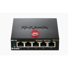 Switch d - link 5 ptos 10 - 100 - 1000 gigabyte metal