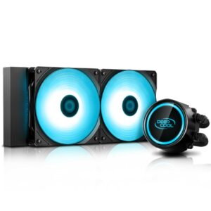 Ventilador disipador cpu gaming deepcool gammaxx l240 v2 rgb doble ventilador 120mm + refrigeracion liquida