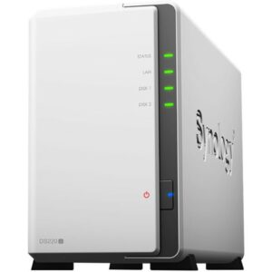 Servidor nas synology disk station ds220j 512 mb ethernet gigabit