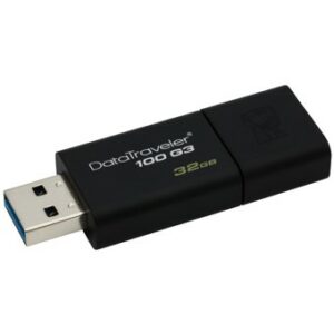 Memoria usb 3.0 kingston 32gb datatraveler 100 g3 negro