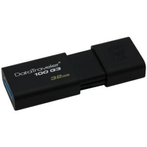 Memoria usb 3.0 kingston 32gb datatraveler 100 g3 negro pack 3 unidades