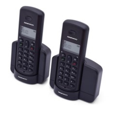 Telefono inalambrico dect daewoo dtd - 1350 duo negro - base cargadora -  gap