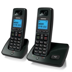 Telefono inalambrico dect daewoo dtd - 4100 duo negro - manos libres