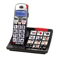 Telefono inalambrico dect daewoo dtd - 7500 - manos libres - pantalla lcd - teclas grandes - negro