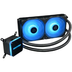 Ventilador gaming enermax elc - lmt240 - rgb doble ventilador 12cm rgb + refrigeracion liquida