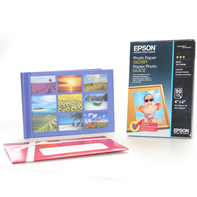 Pack papel epson s042547 + album de fotos de regalo