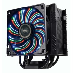 Ventilador disipador enermax gaming vegas quad ets - t50 - axe intel amd 250w 12 cm led