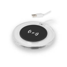 Plataforma de carga universal para telefonos ewent ew1190 inalambrica -  micro - usb -  blanca - transparente