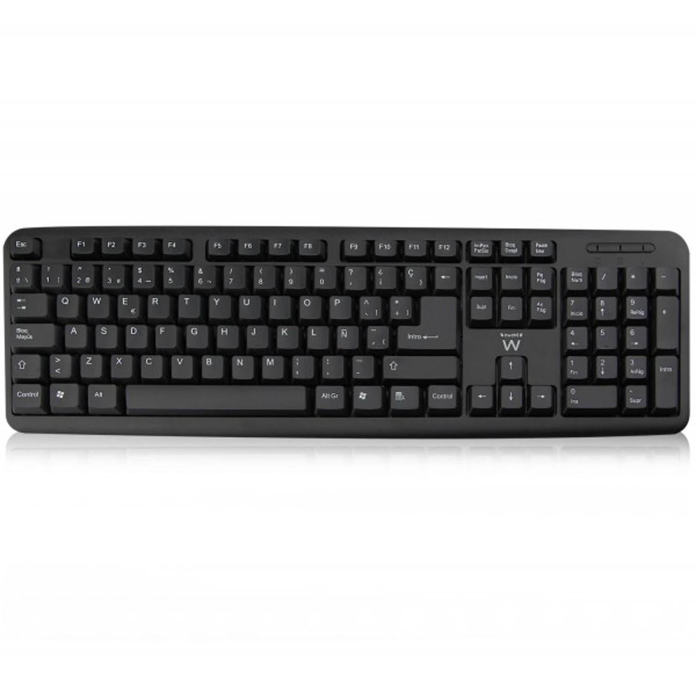 Teclado usb - ps2 ewent ew3109 formato españa