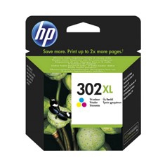 Cartucho tinta hp f6u67ae color nº 302xl deskjet 1010 - 2130 - 45020