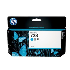 Cartucho tinta hp f9j67a cian nº728