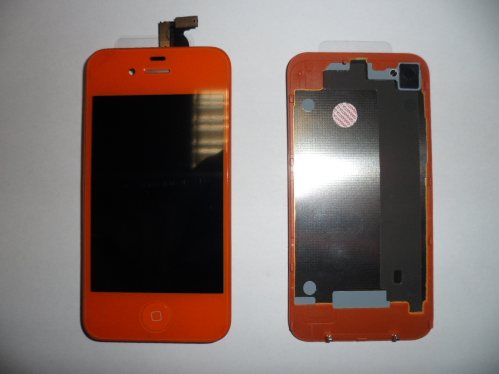 Repuesto housing completo para apple iphone 4g naranja