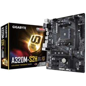 Placa base gigabyte amd a320m - s2h -  socket am4 -  usb 3.1 -  ddr4 -  hdmi -  dvi - d -  vga