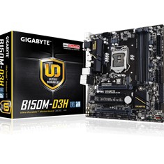 Placa base gigabyte intel b150m - d3h lga 1151 ddr4x4 64gb 2133mhz dvi hdmi micro atx