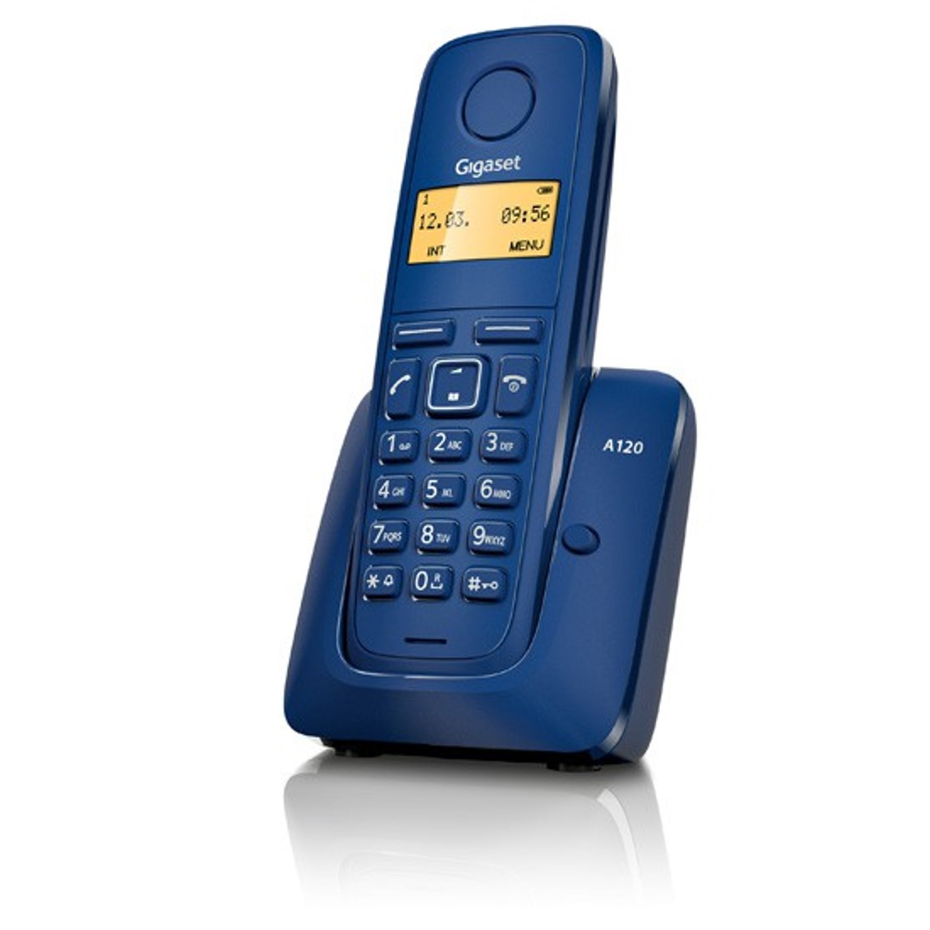 Telefono fijo inalambrico gigaset a120 azul 50 numeros agenda -  10 tonos