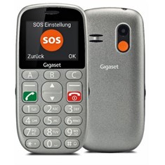 Telefono movil gigaset gl390 gris para mayores
