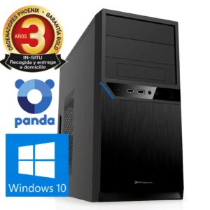 Ordenador pc phoenix home intel dual core 4gb ddr4 250 gb ssd rw micro atx windows 10