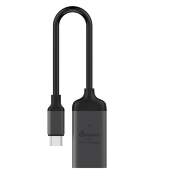 Adaptador silver ht usb tipo c -  hdmi -  macho - hembra -  gris oscuro