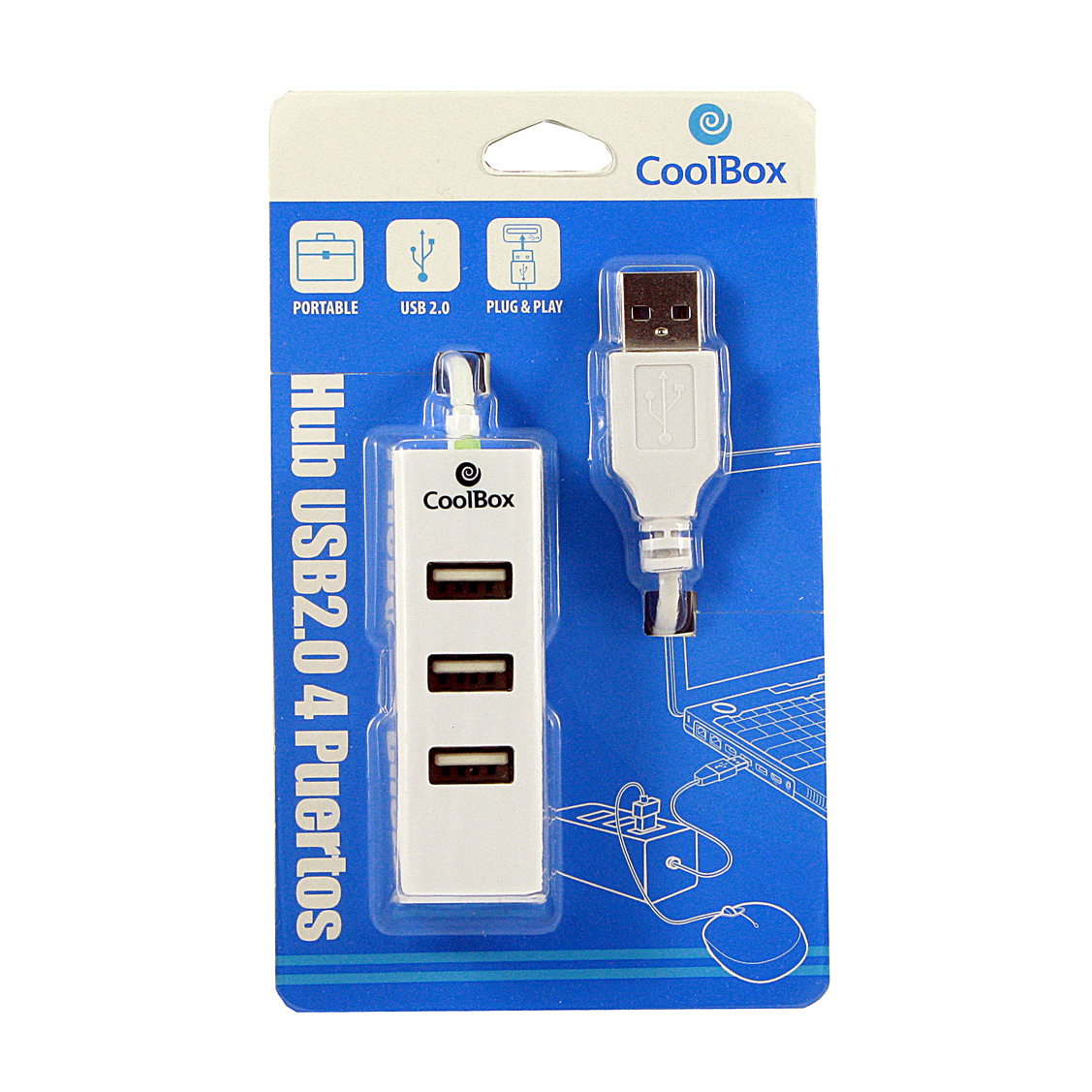 Hub coolbox 4 puertos usb 2.0