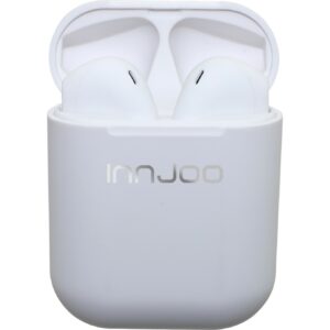 Auriculares bluetooth innjoo go blanco + estuche de carga