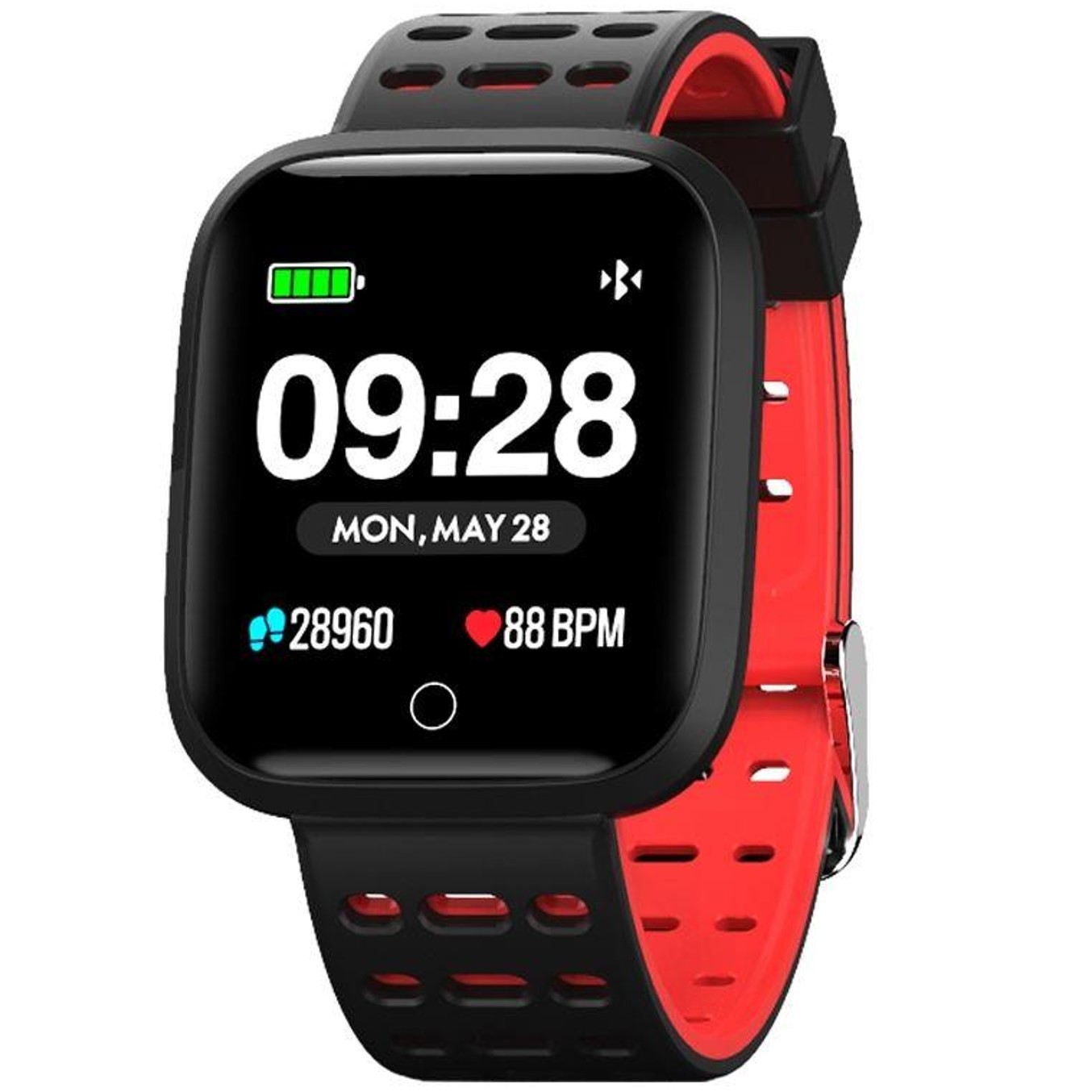 Reloj innjoo sport watch rojo cuadrado -  1.33pulgadas -  512kb rom -  64kb ram -  bluetooth 4.0