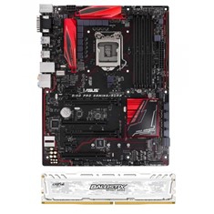 Kit compuesto de placa base b150 progamong aura + memoria ballistic 4gb bls4g4d240fsc