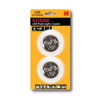 Aplique luz kodak interior 30lumens pack 2 und