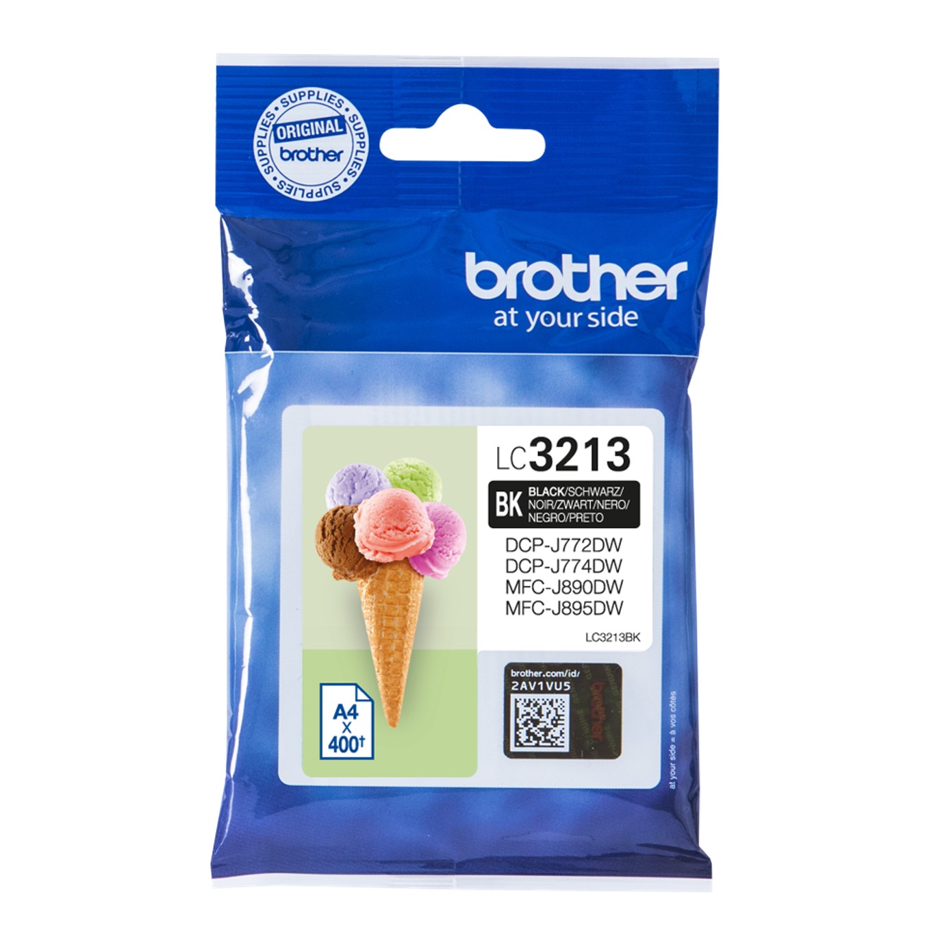 Cartucho tinta brother lc3213bk negro 400 paginas