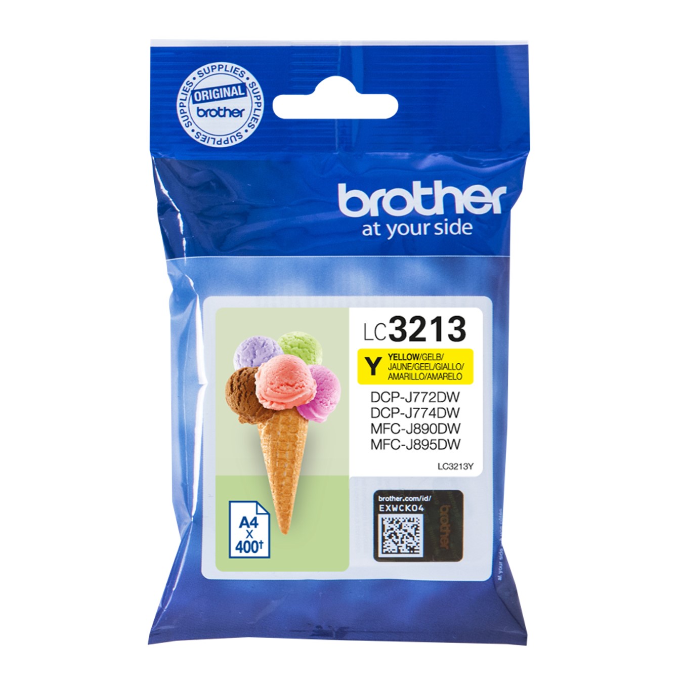 Cartucho tinta brother lc3213y amarillo 400 paginas