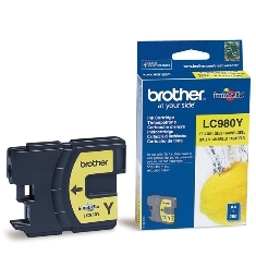 Cartucho tinta brother lc980y amarillo 260 paginas dcp - 195c -  dcp - 375cw -  mfc - 250c -  mfc - 255cw -  mfc - 290c