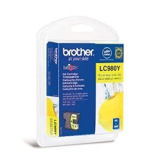 Cartucho tinta brother lc980y amarillo 260 paginas dcp - 195c -  dcp - 375cw -  mfc - 250c -  mfc - 255cw -  mfc - 290c blister