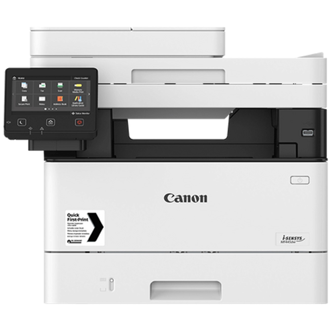 Multifuncion canon mf445dw laser monocromo i - sensys fax -  a4 -  38ppm -  1gb -  usb -  wifi -  wifi direct -  duplex todas las funciones -  bandeja 250 hojas -  adf 50 hojas