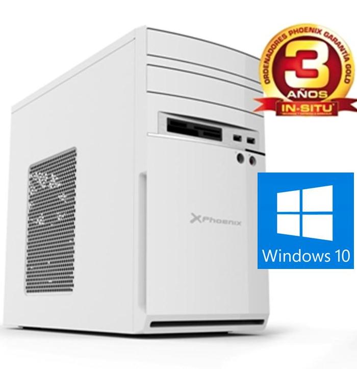 Ordenador phoenix moon intel i3 4gb ddr4 240 gb ssd rw micro atx windows 10