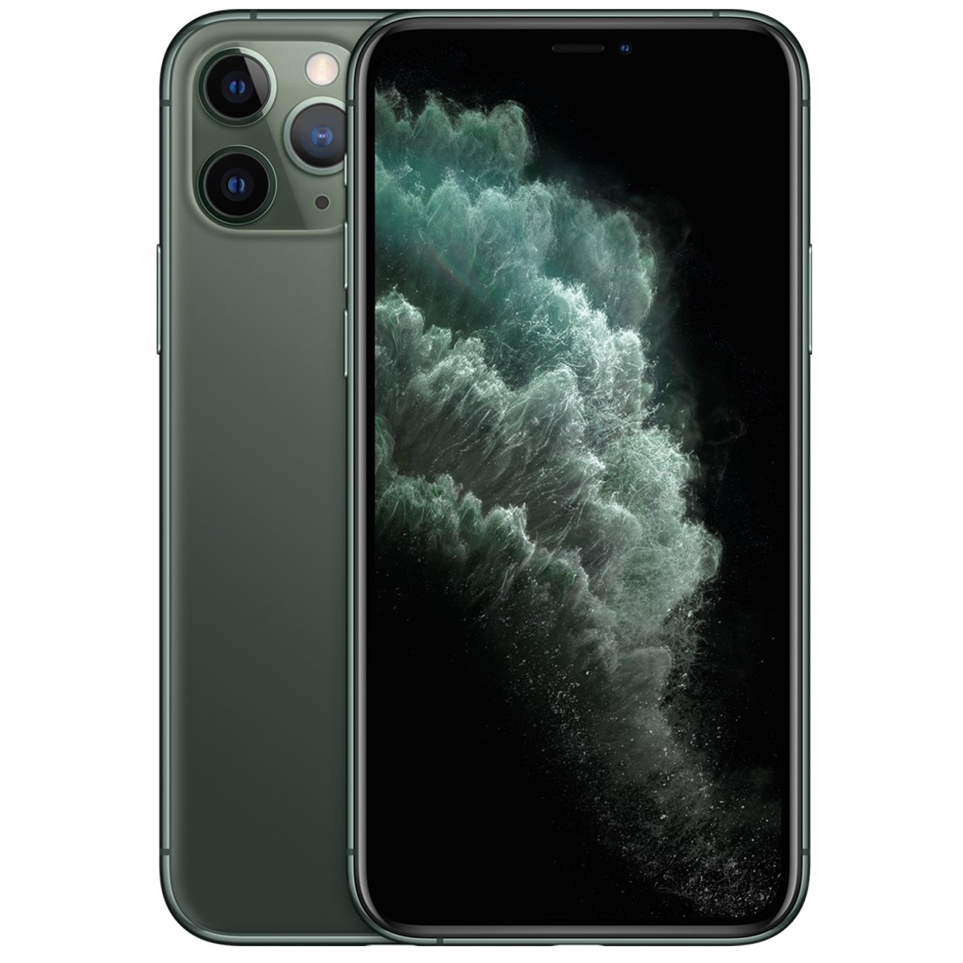 Telefono movil smartphone apple iphone 11 pro 64gb midnight green - 5.8pulgadas - dual sim - triple camara trasera