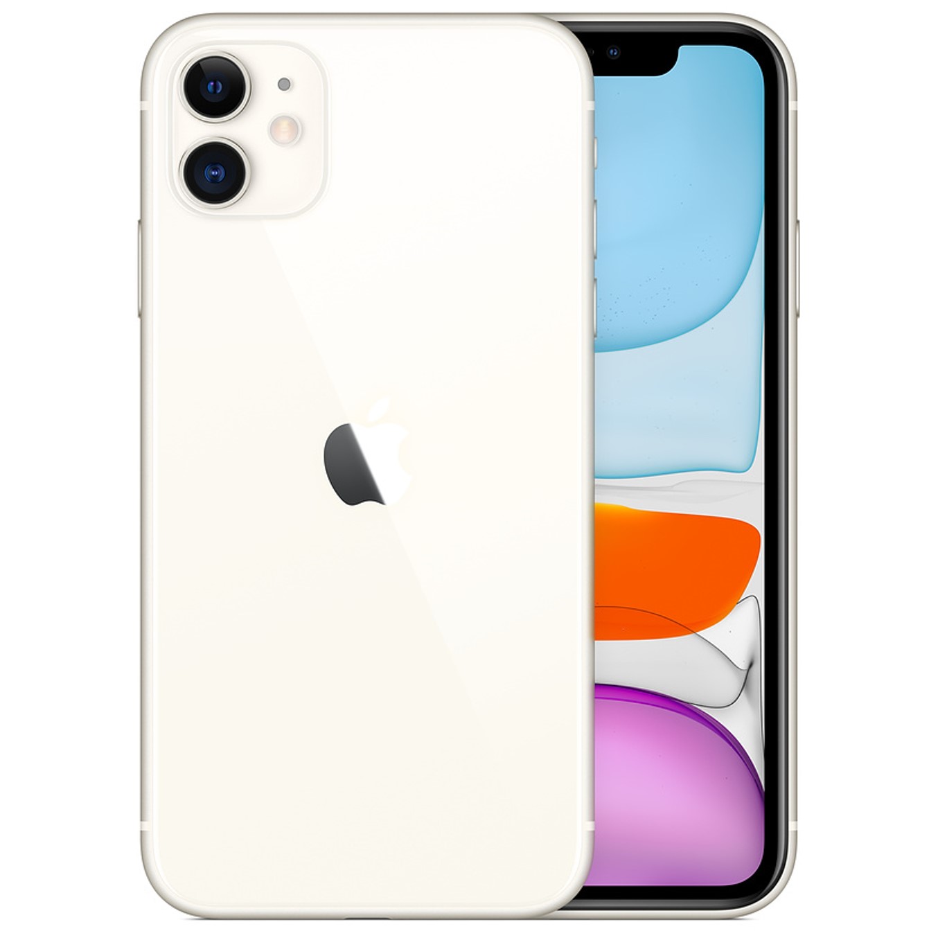 Telefono movil smartphone apple iphone 11 64gb blanco - 6.1pulgadas - dual sim