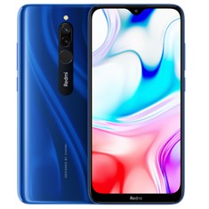 Telefono movil smartphone xiaomi redmi 8 azul - 6.22pulgadas -  64gb rom -  4gb ram -  12+2 mpx -  8 mpx -  5000 mah -  huella -  4g