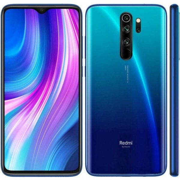 Telefono movil smartphone xiaomi redmi note 8 pro - 6.53pulgadas -  blue - 64gb rom -  6gb ram -  64+8+2+2 mpx - 20 mpx -  4500 mah -  4g -  huella -  gorilla glass 5 -  octa core