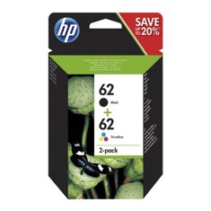 Pack cartucho tinta hp n9j71ae nº62 negro - tricolor