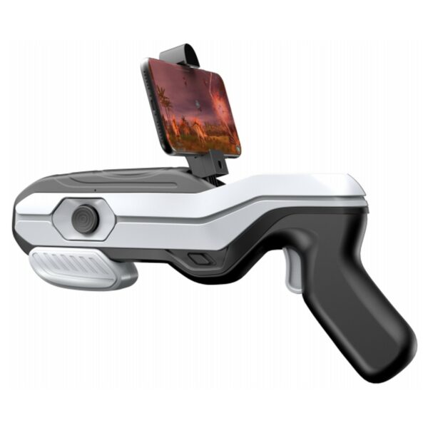 Pistola gaming newline electronics ar magic gun 4d realidad aumentada bluetooth blanco y negro